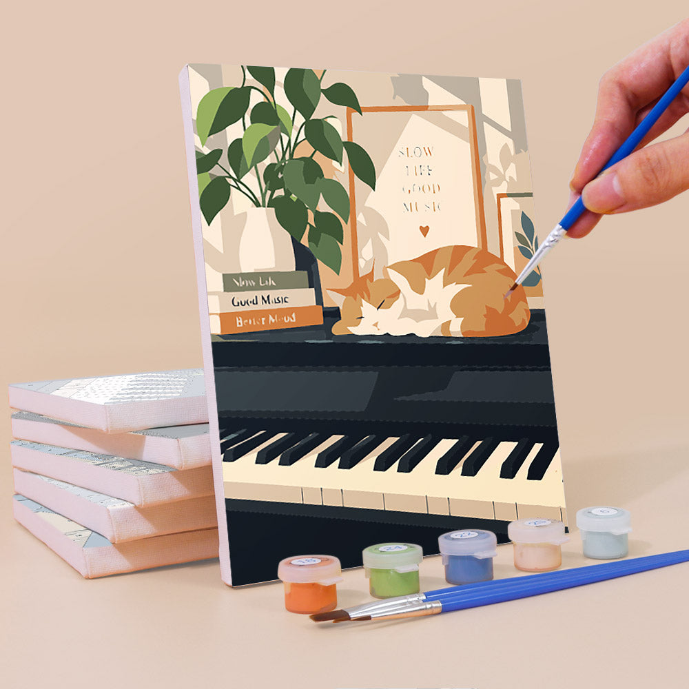 Piano Room Moments mini paint by numbers – image 3