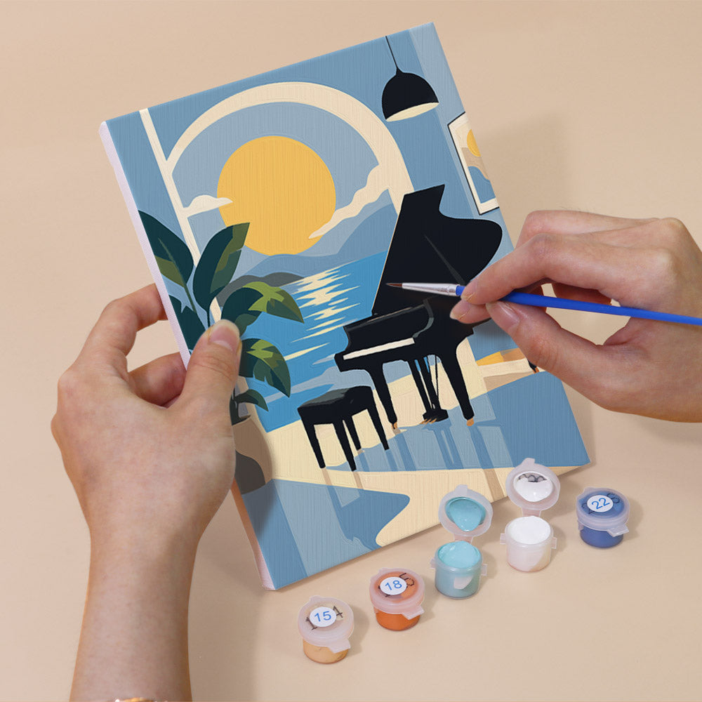 Piano Room Moments mini paint by numbers – image 5