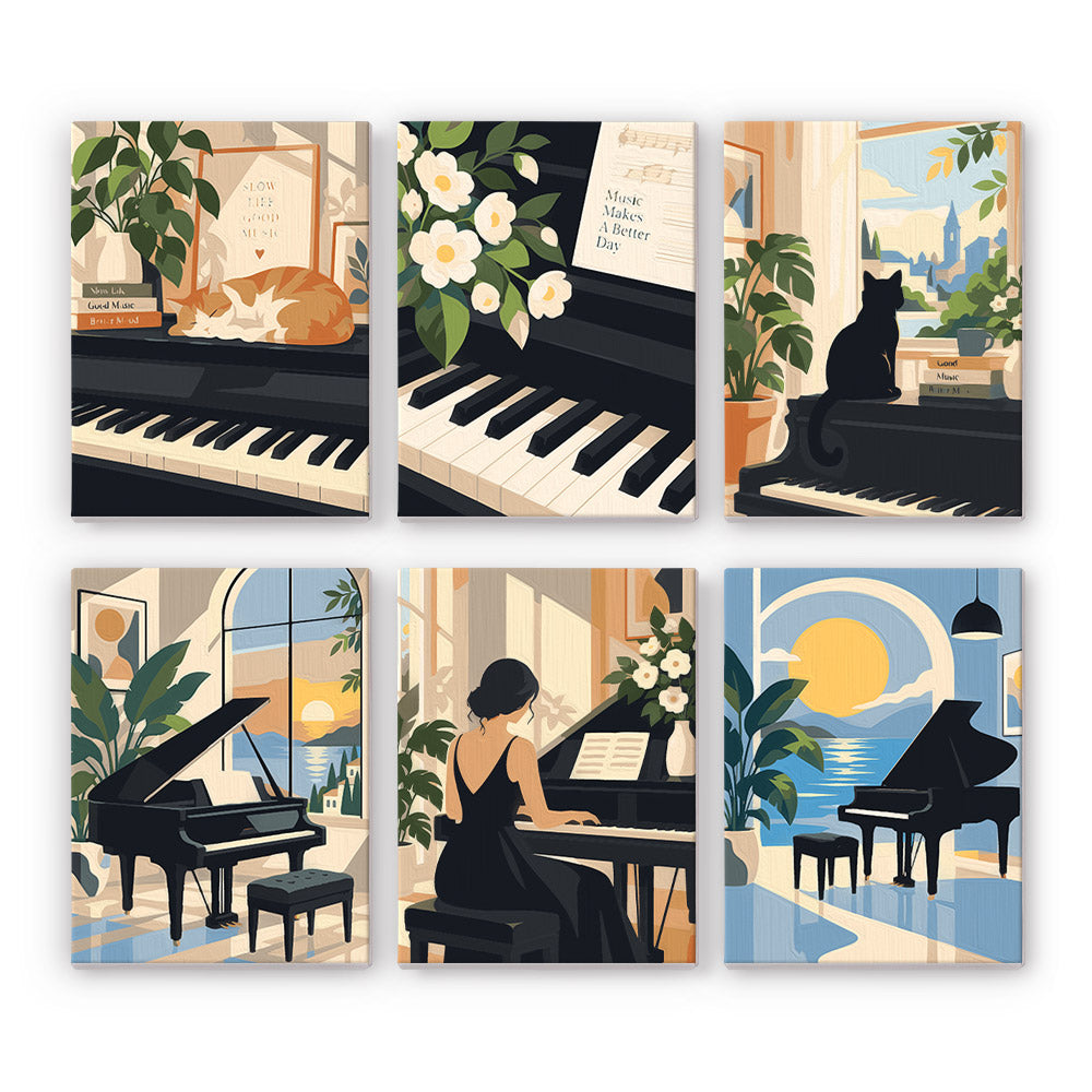 Piano Room Moments mini paint by numbers – image 7