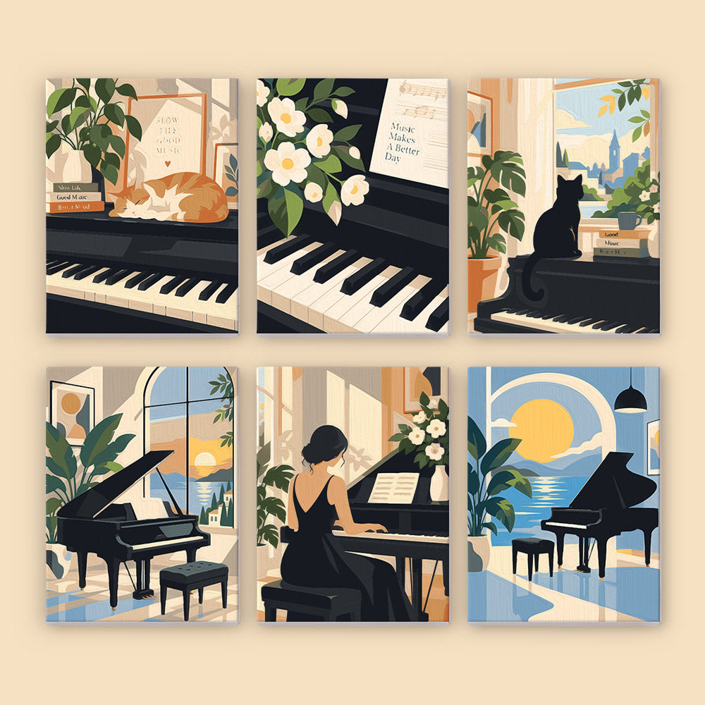 Piano Room Moments mini paint by numbers – image 8