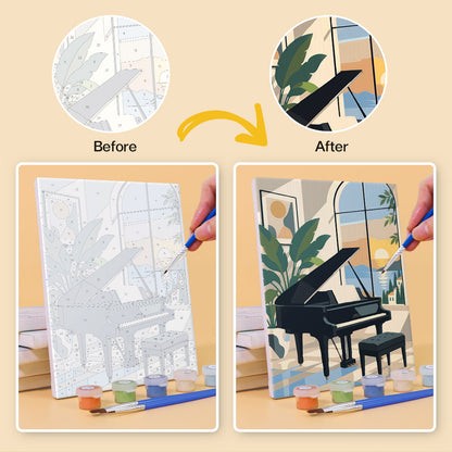 Piano Room Moments mini paint by numbers – image 10