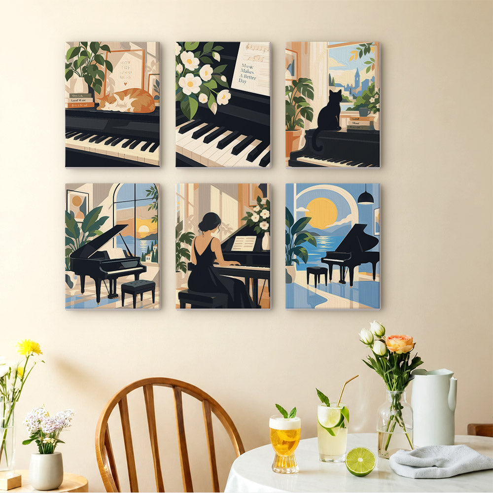 Piano Room Moments mini paint by numbers – image 14