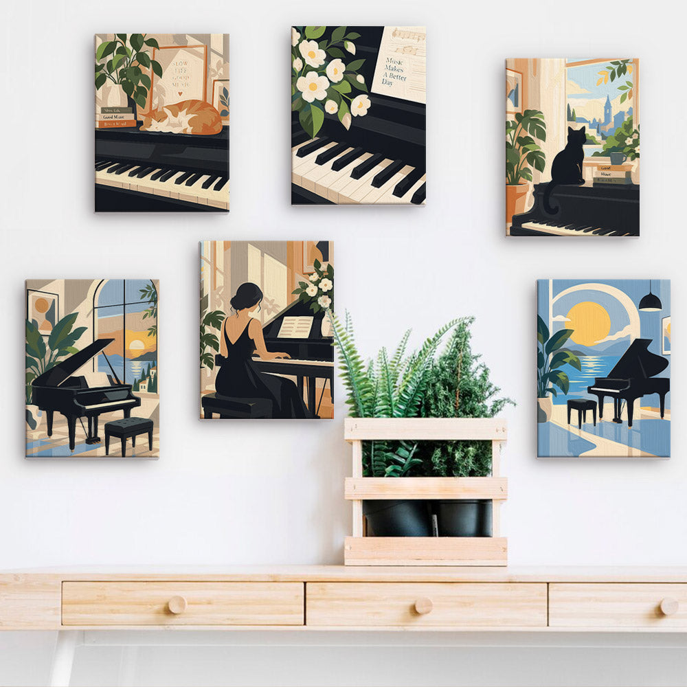Piano Room Moments mini paint by numbers – image 15