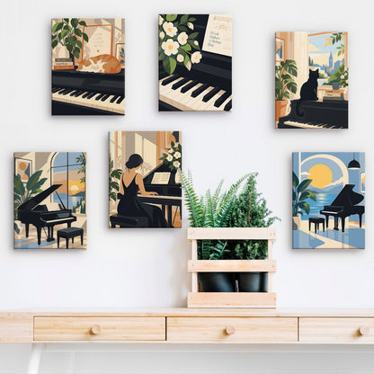 Piano Room Moments mini paint by numbers – image 15