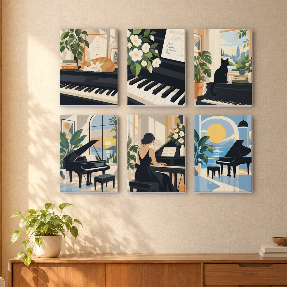Piano Room Moments mini paint by numbers – image 16