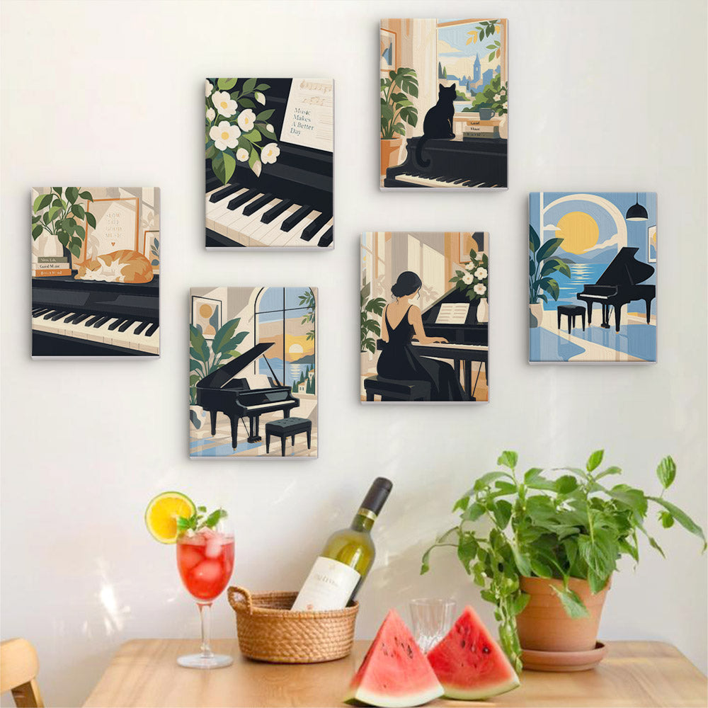 Piano Room Moments mini paint by numbers – image 17