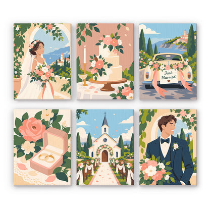 Romantic Wedding Memories mini paint by numbers – image 7