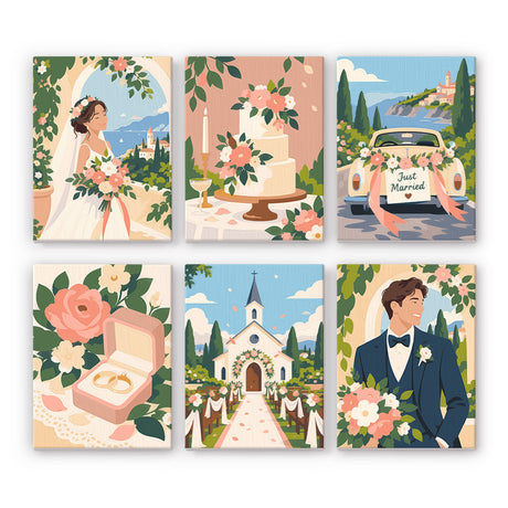 Romantic Wedding Memories mini paint by numbers – image 7