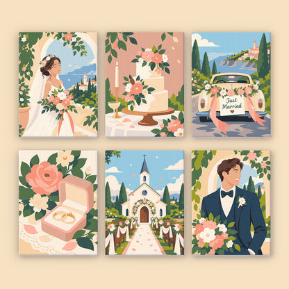 Romantic Wedding Memories mini paint by numbers – image 8