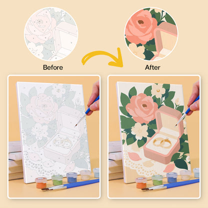 Romantic Wedding Memories mini paint by numbers – image 10