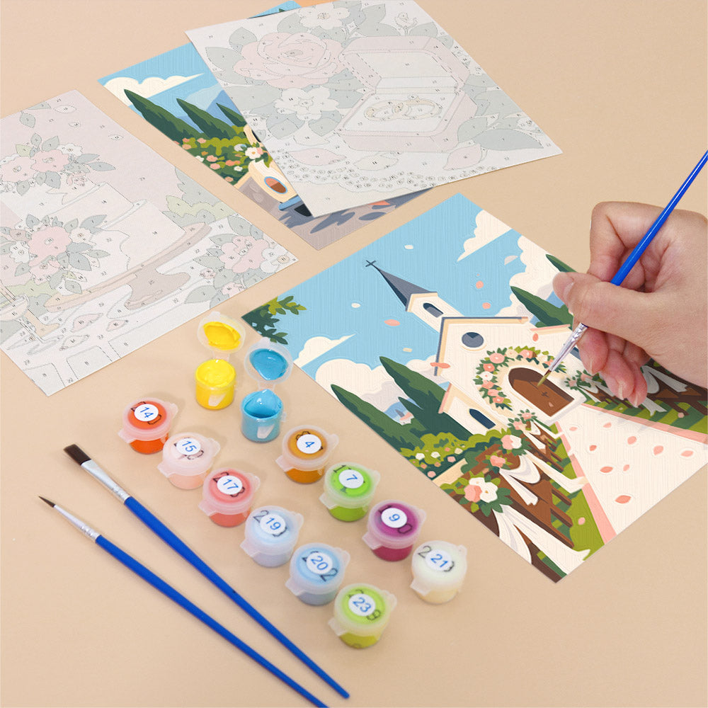 Romantic Wedding Memories mini paint by numbers – image 12