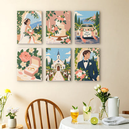 Romantic Wedding Memories mini paint by numbers – image 14