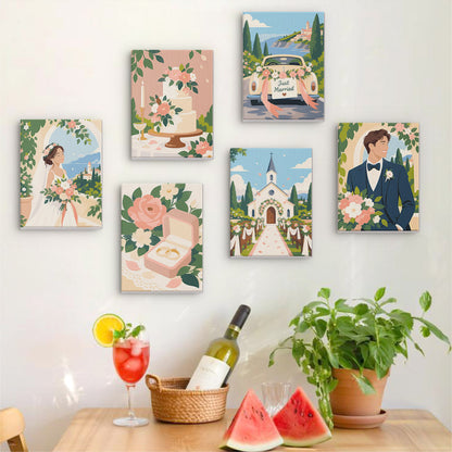 Romantic Wedding Memories mini paint by numbers – image 17