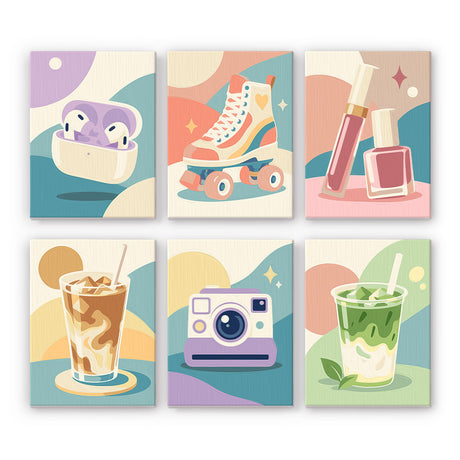 Pastel Lifestyle Favorites mini paint by numbers – image 7