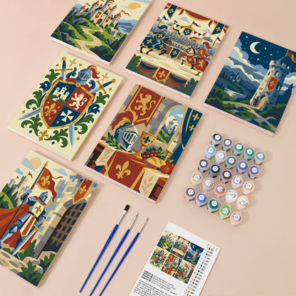 Medieval Knight Adventures mini paint by numbers – image 1