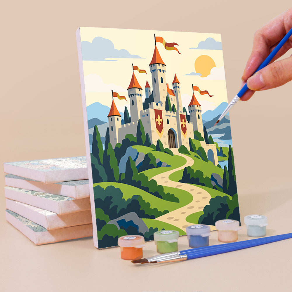 Medieval Knight Adventures mini paint by numbers – image 3