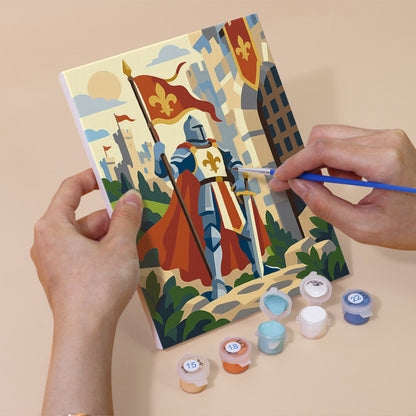 Medieval Knight Adventures mini paint by numbers – image 5