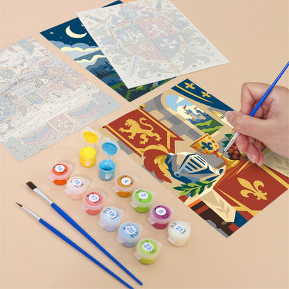 Medieval Knight Adventures mini paint by numbers – image 12