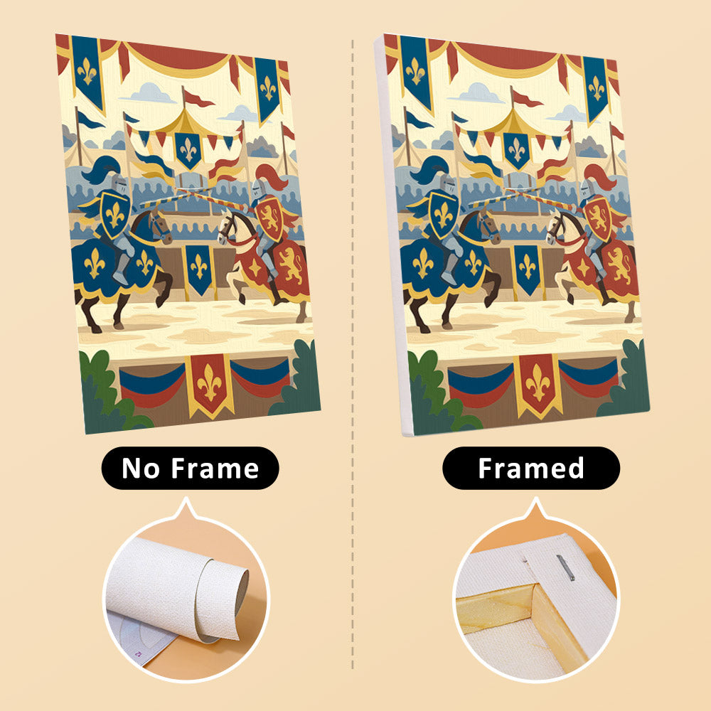 Medieval Knight Adventures mini paint by numbers – image 13