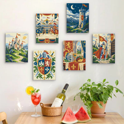 Medieval Knight Adventures mini paint by numbers – image 17