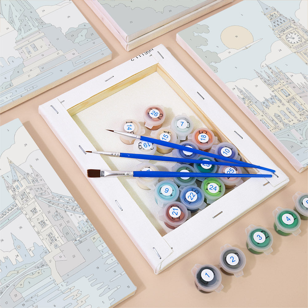 World Landmarks mini paint by numbers – image 2