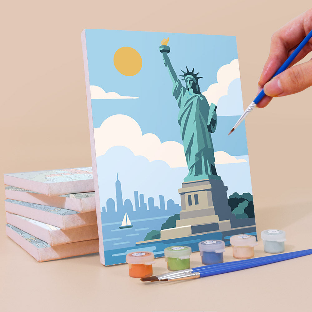 World Landmarks mini paint by numbers – image 3