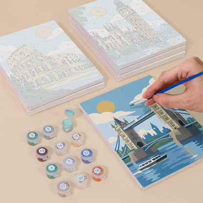 World Landmarks mini paint by numbers – image 4