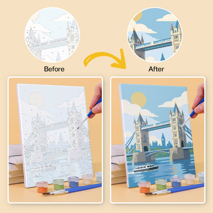 World Landmarks mini paint by numbers – image 10