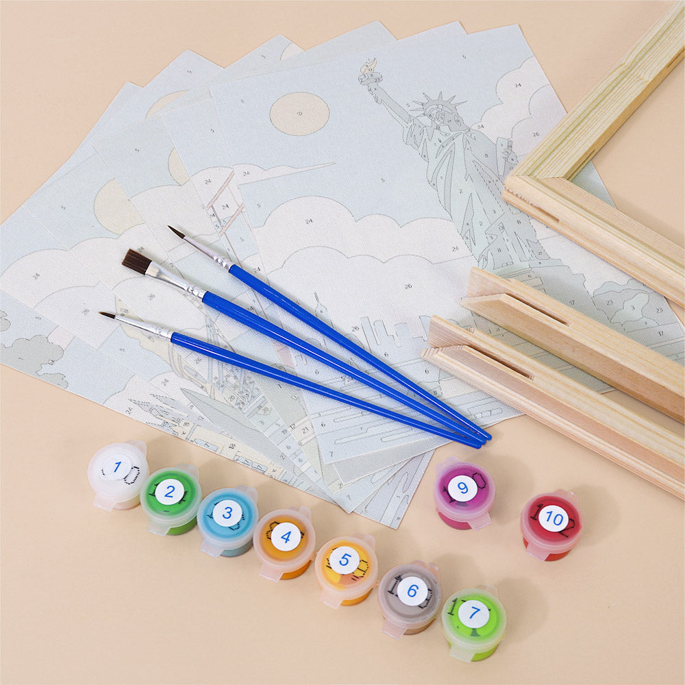 World Landmarks mini paint by numbers – image 11
