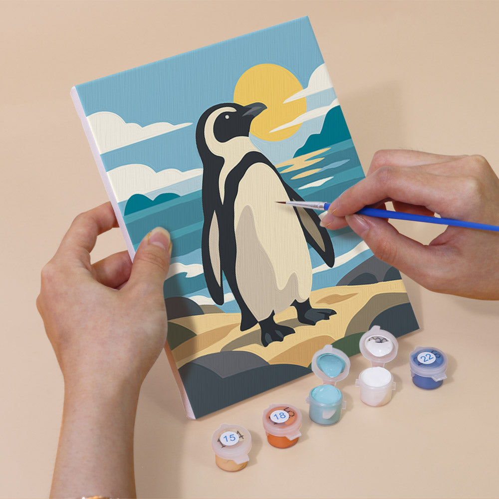 Antarctic Penguins mini paint by numbers – image 5