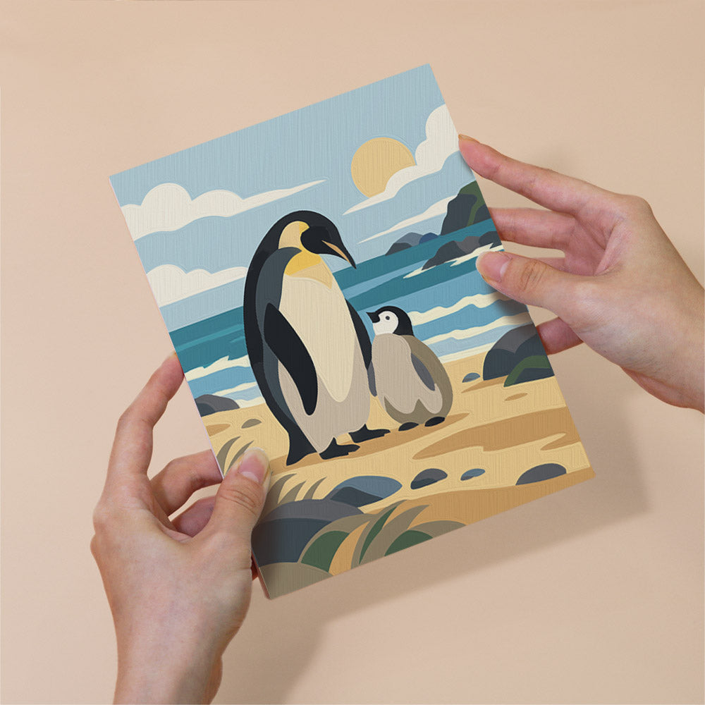Antarctic Penguins mini paint by numbers – image 6