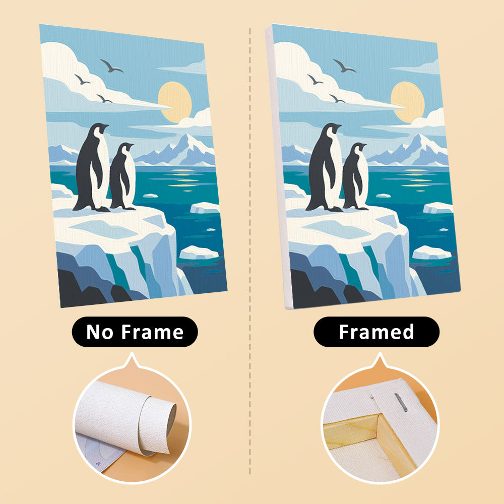 Antarctic Penguins mini paint by numbers – image 13