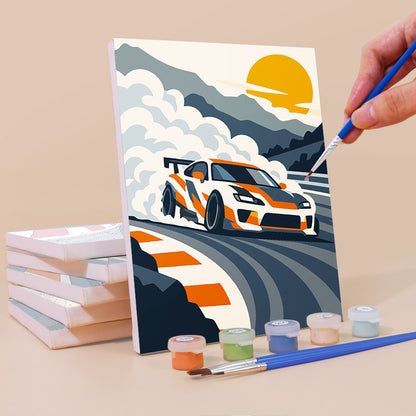 Racing Action mini paint by numbers – image 3
