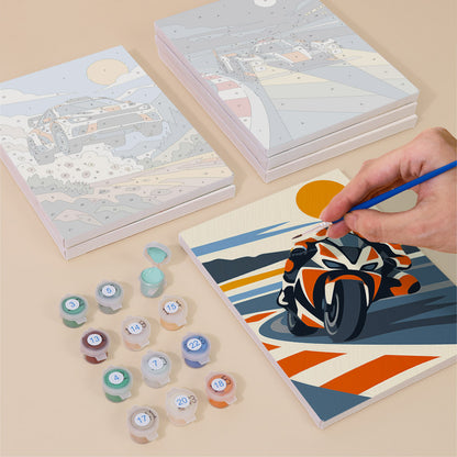 Racing Action mini paint by numbers – image 4