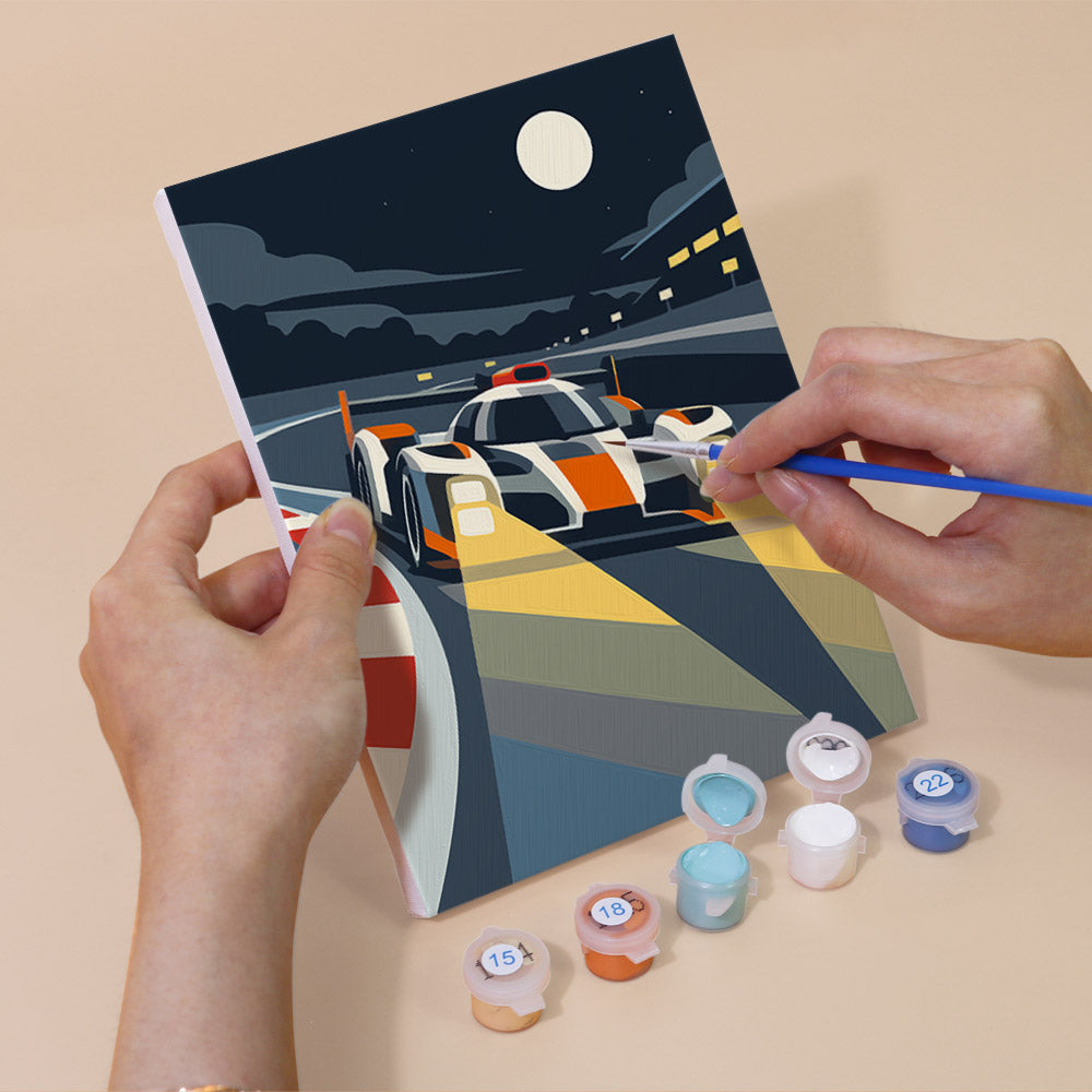 Racing Action mini paint by numbers – image 5