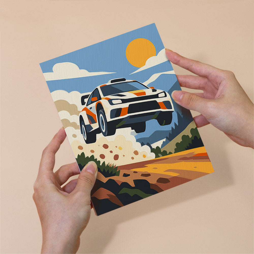 Racing Action mini paint by numbers – image 6