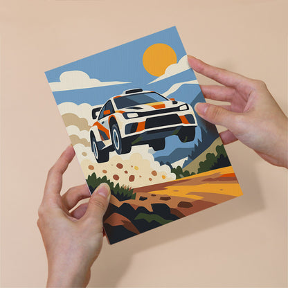 Racing Action mini paint by numbers – image 6