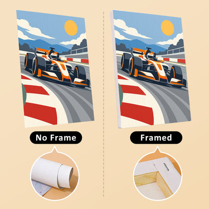 Racing Action mini paint by numbers – image 13
