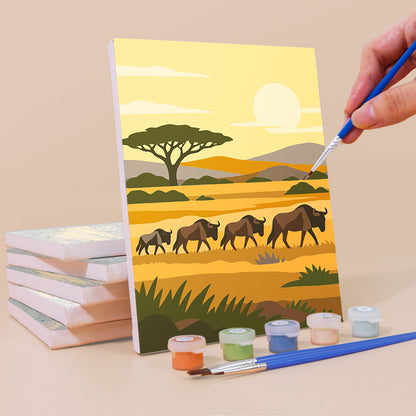African Safari mini paint by numbers – image 3