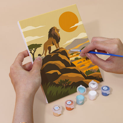 African Safari mini paint by numbers – image 5