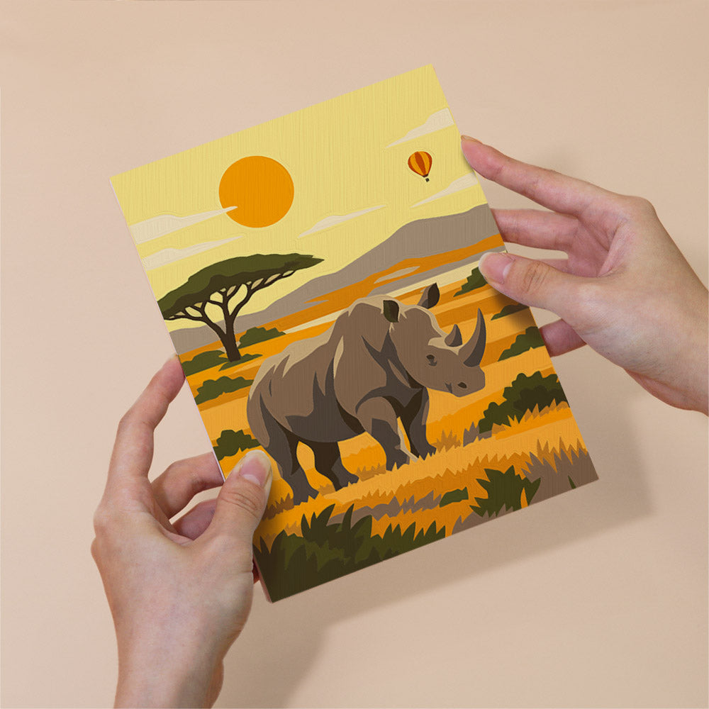 African Safari mini paint by numbers – image 6