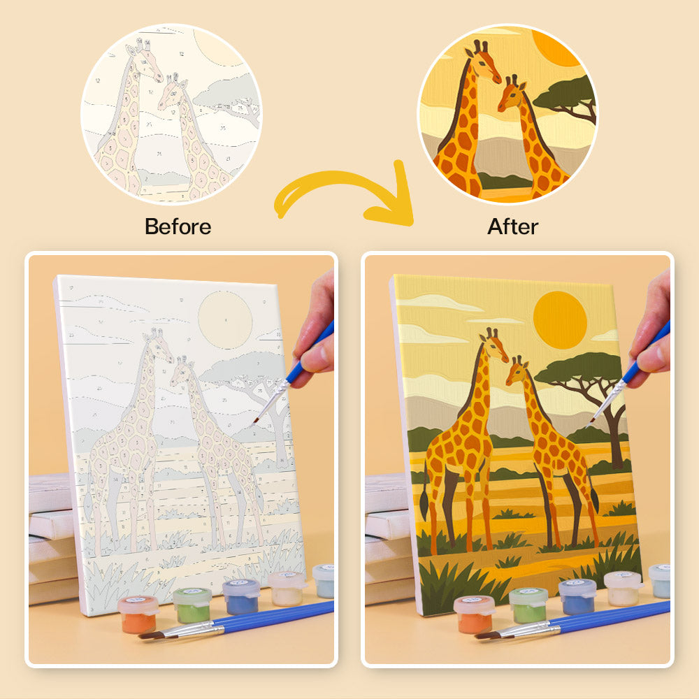 African Safari mini paint by numbers – image 10