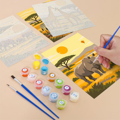 African Safari mini paint by numbers – image 12