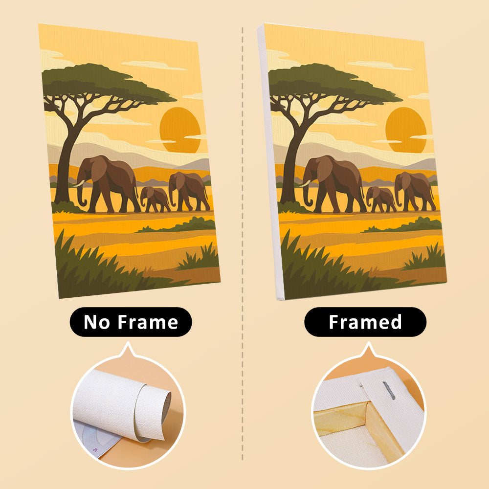African Safari mini paint by numbers – image 13