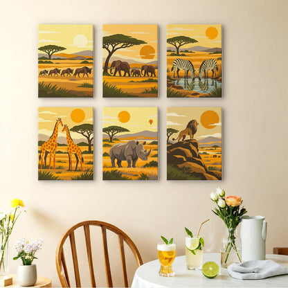 African Safari mini paint by numbers – image 14
