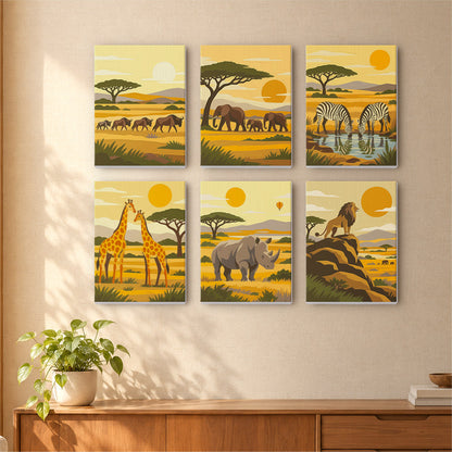 African Safari mini paint by numbers – image 16