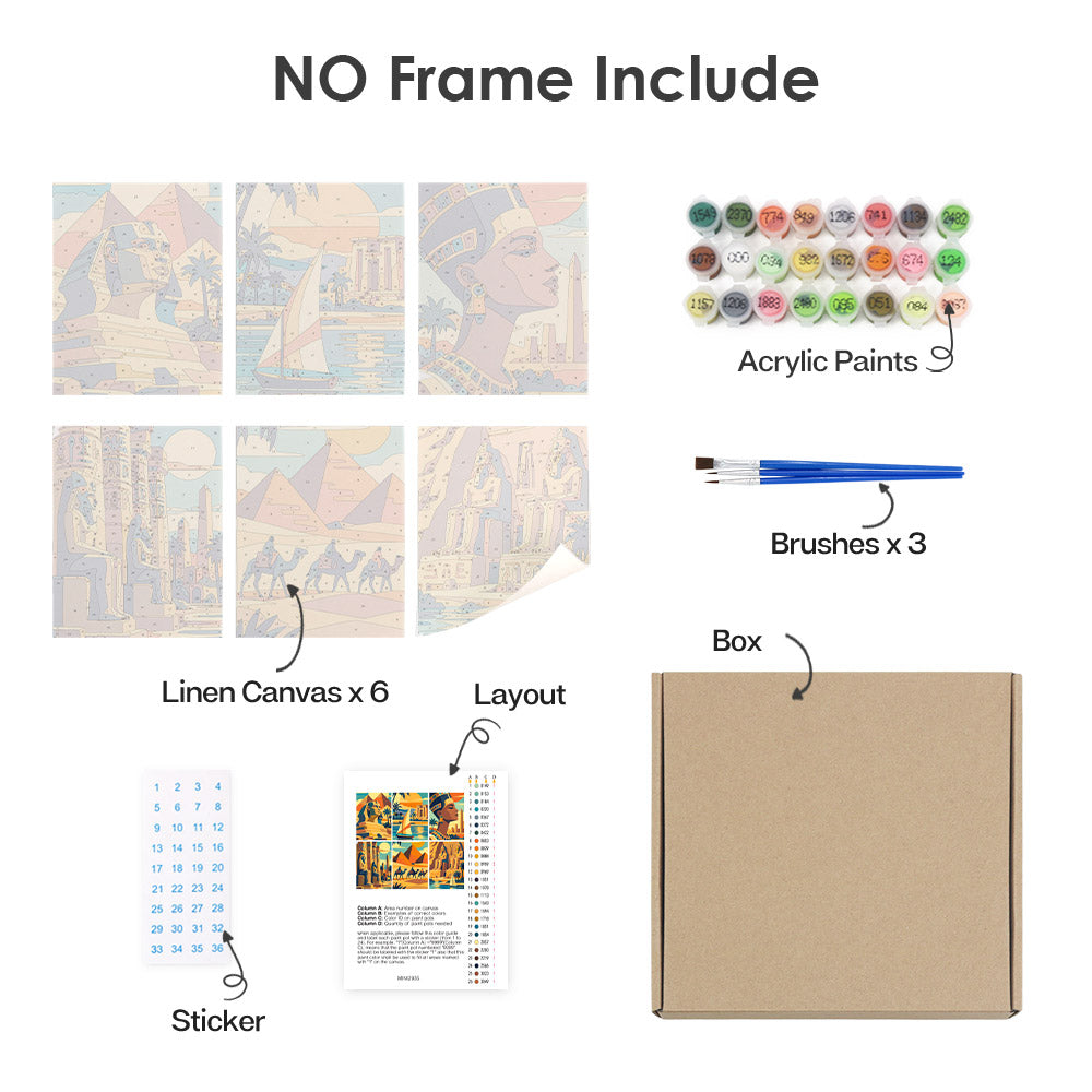Ancient Egypt mini paint by numbers – image 19