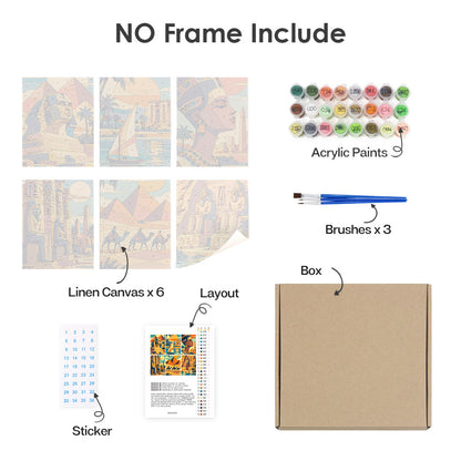 Ancient Egypt mini paint by numbers – image 19