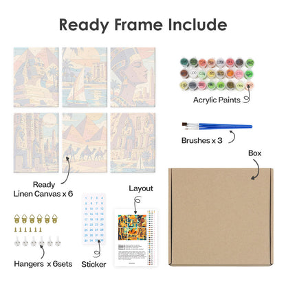 Ancient Egypt mini paint by numbers – image 20