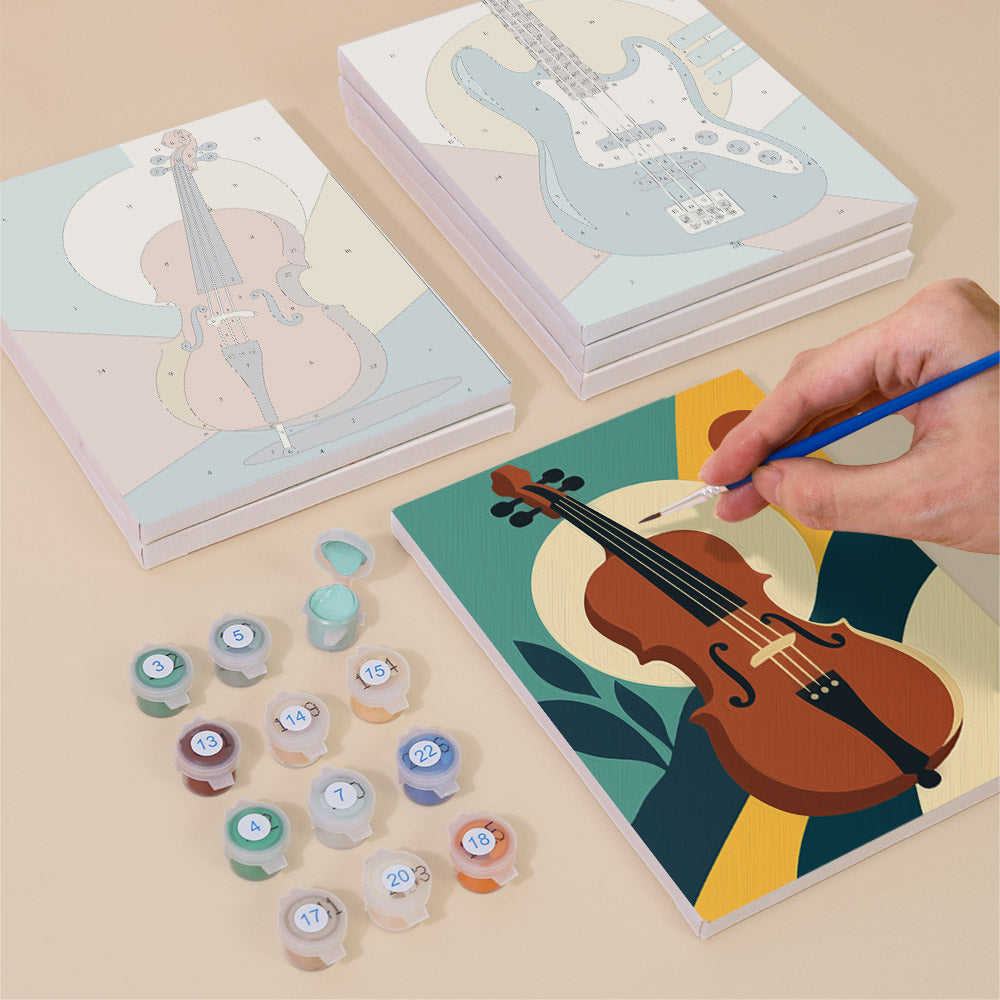Musical Instruments mini paint by numbers – image 4